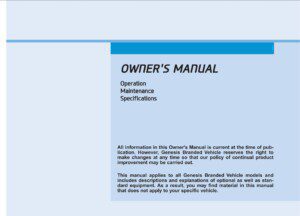 2017 genesis g80 owner manual