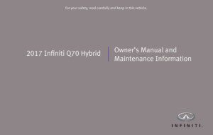 2017 infiniti q70 hybrid owner's manual