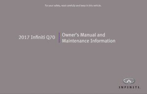 2017 infiniti q70 owner's manual