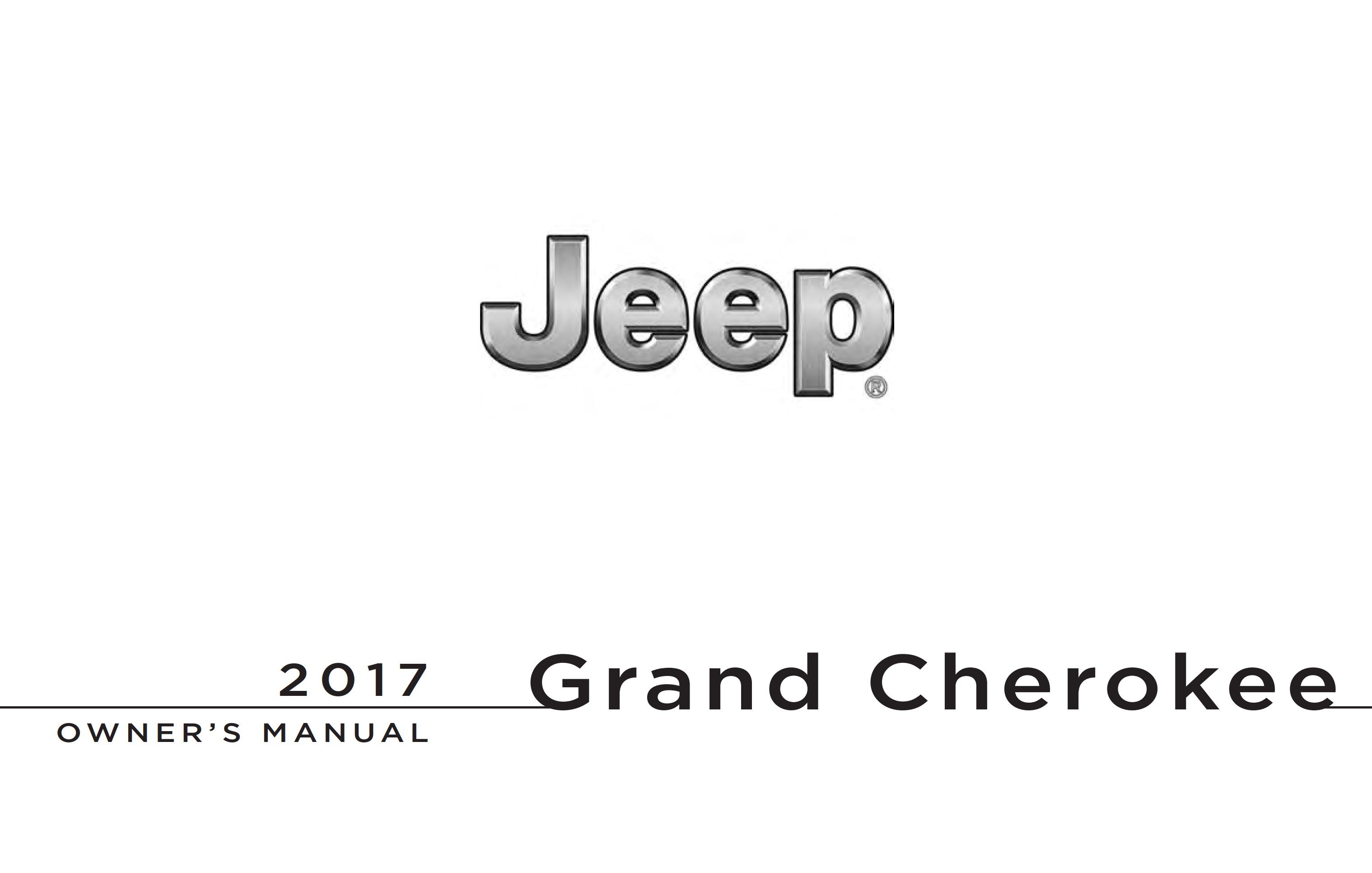 2017 jeep grand cherokee owner manual