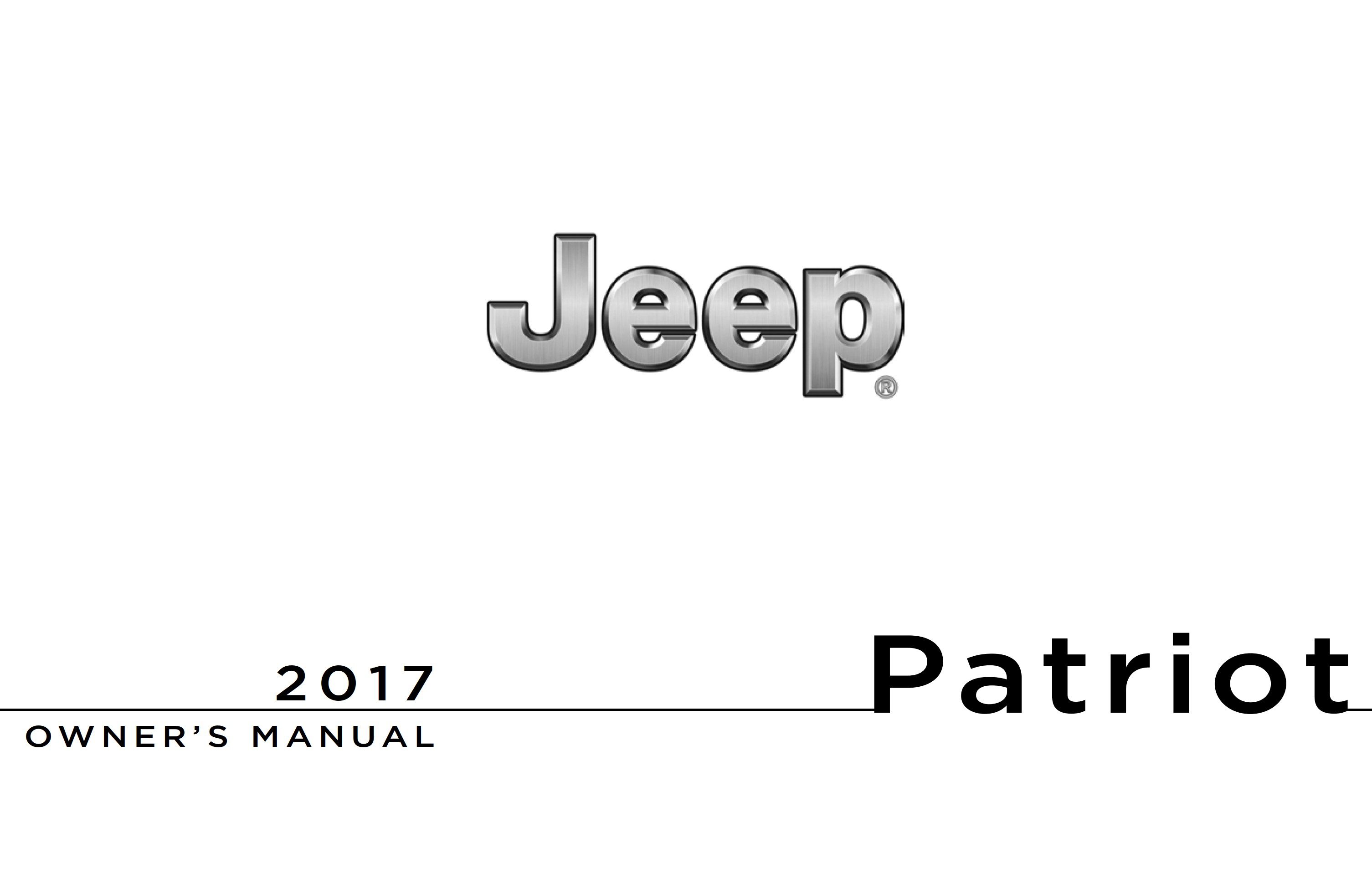 2017 jeep patriot owner manual