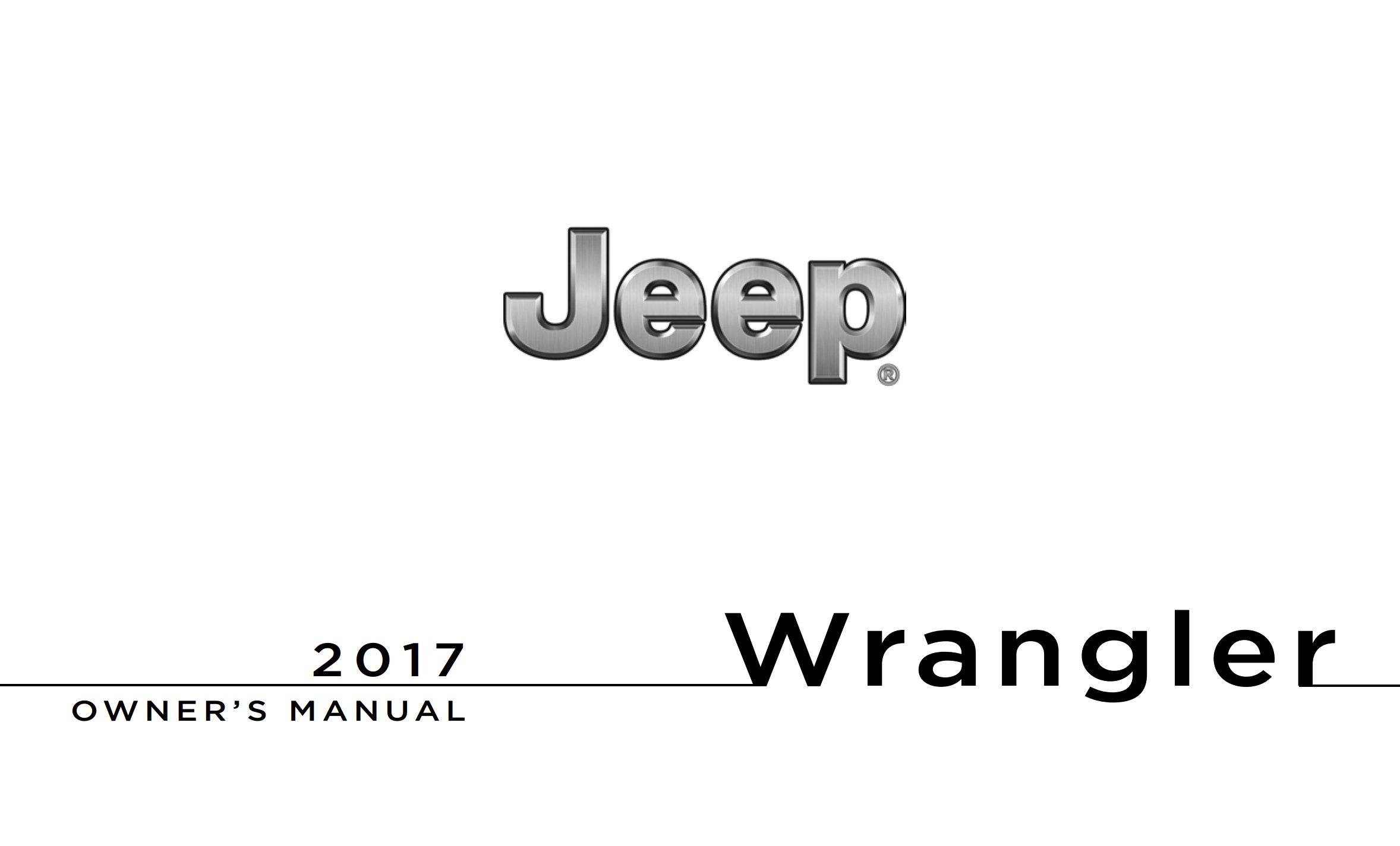 2017 jeep wrangler unlimited owner's manual