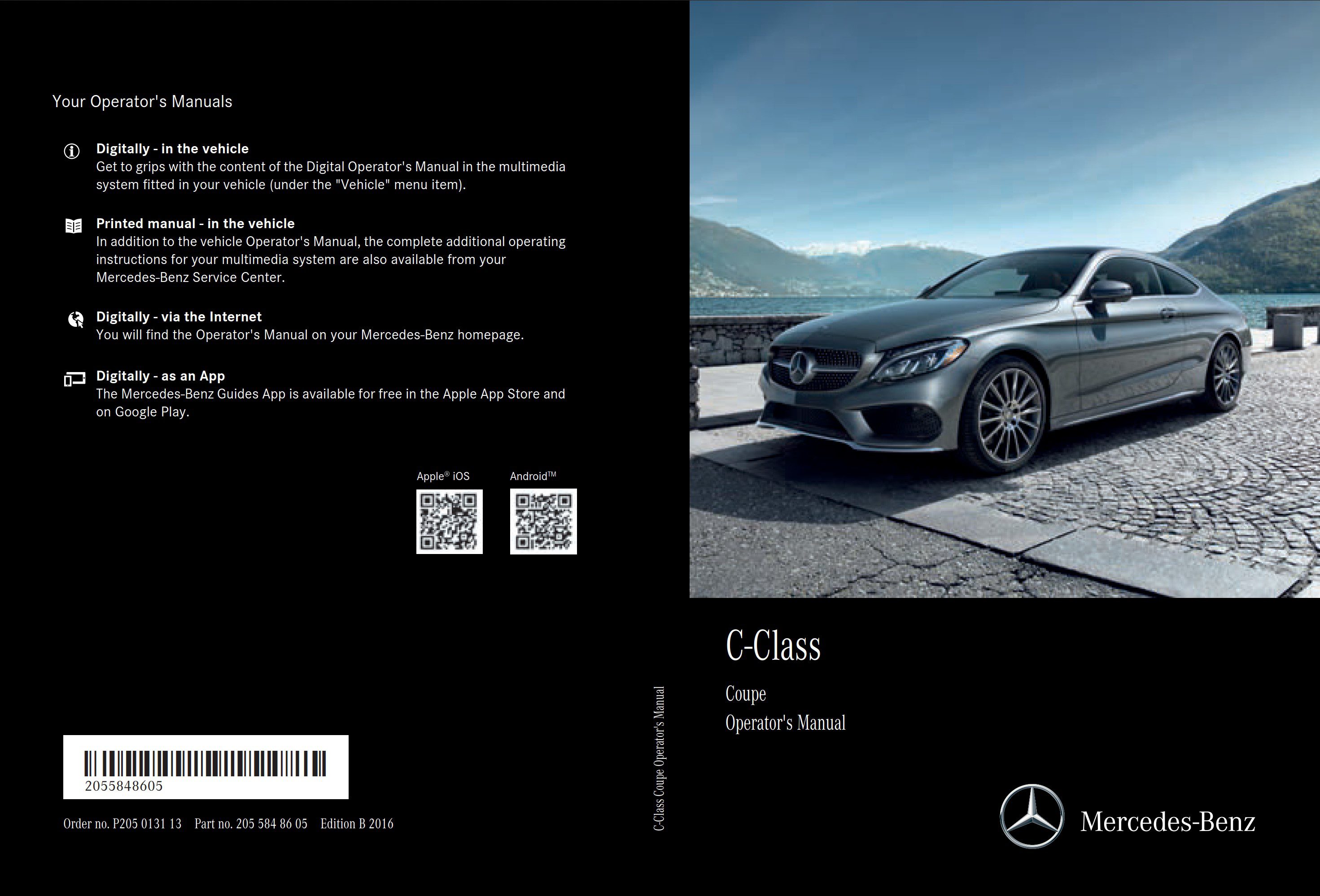 2017 mercedes benz c class owner's manual