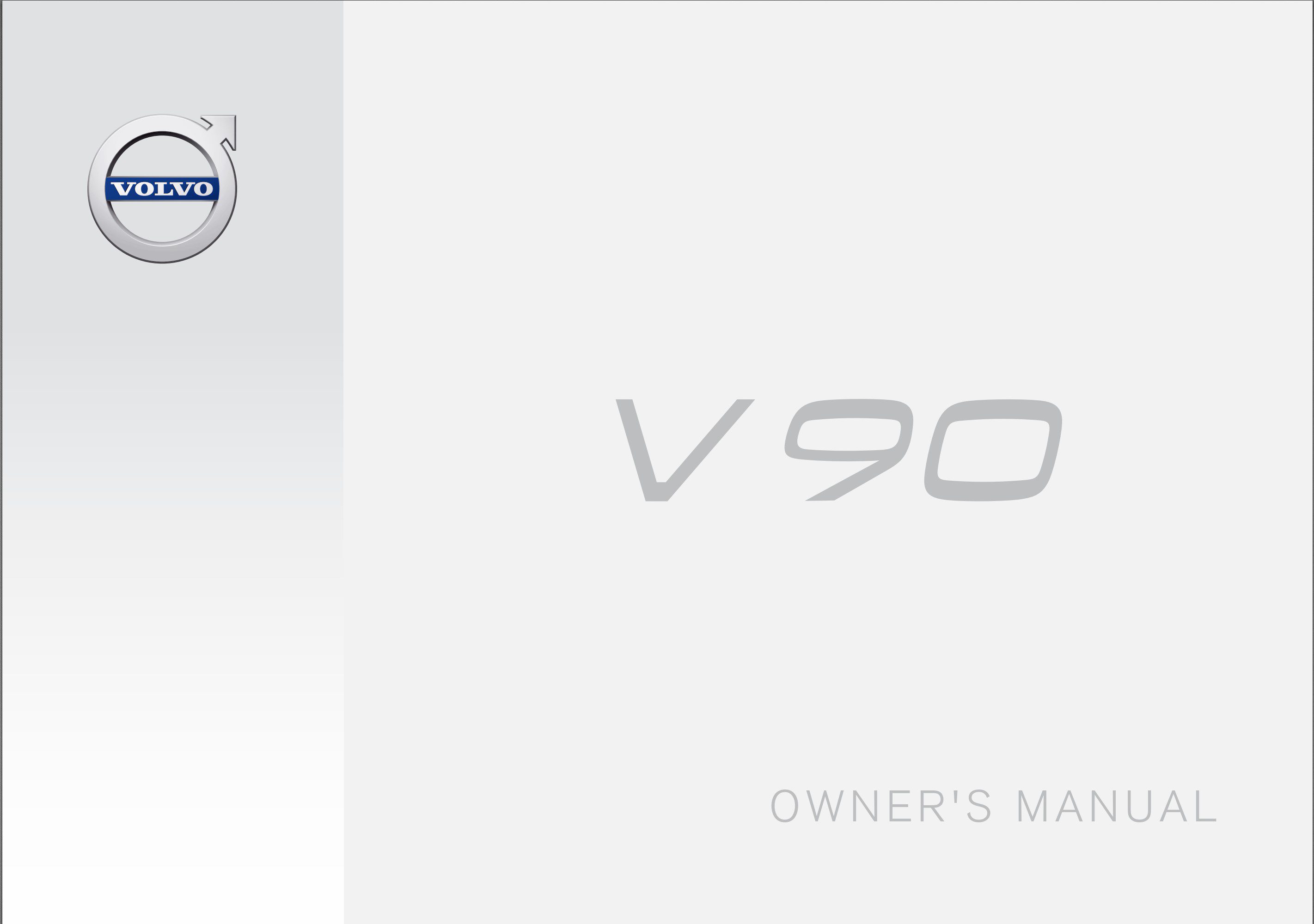 2017 volvo v90 owner's manual