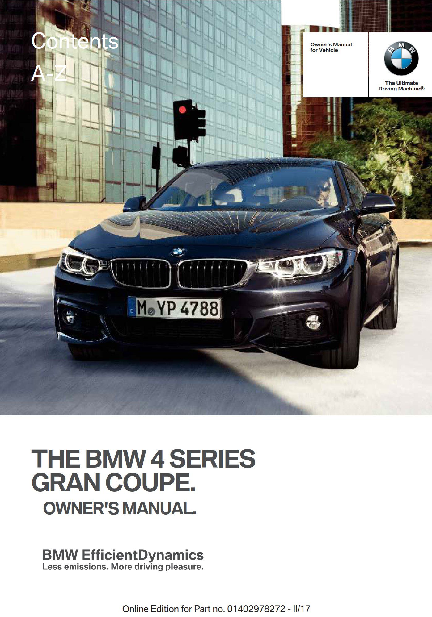 2018 bmw 4 series owner's manual