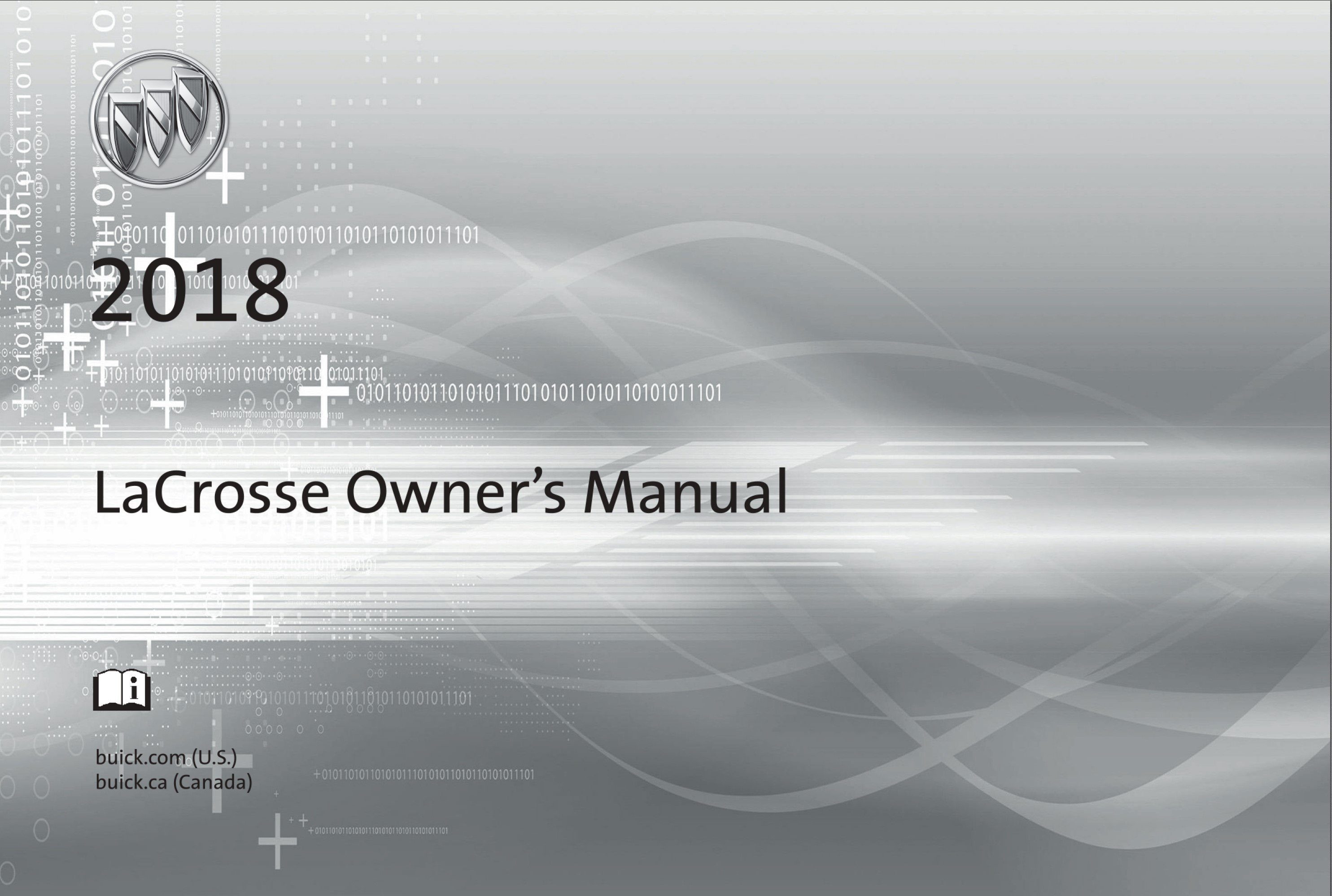 2018 buick lacrosse owner's manual