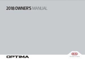 2018 kia optima owner manual