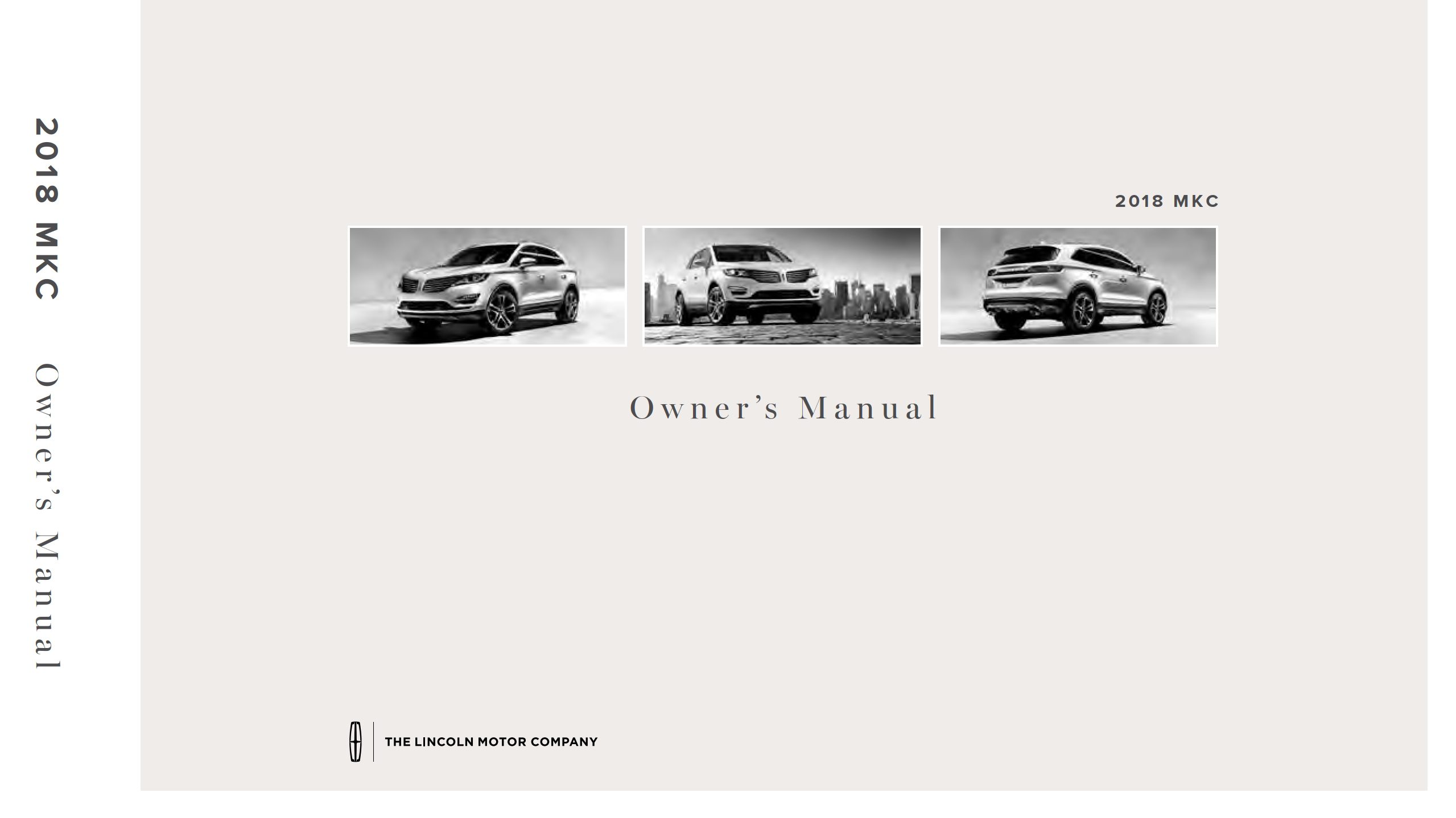 2018 lincoln mkc owner's manual