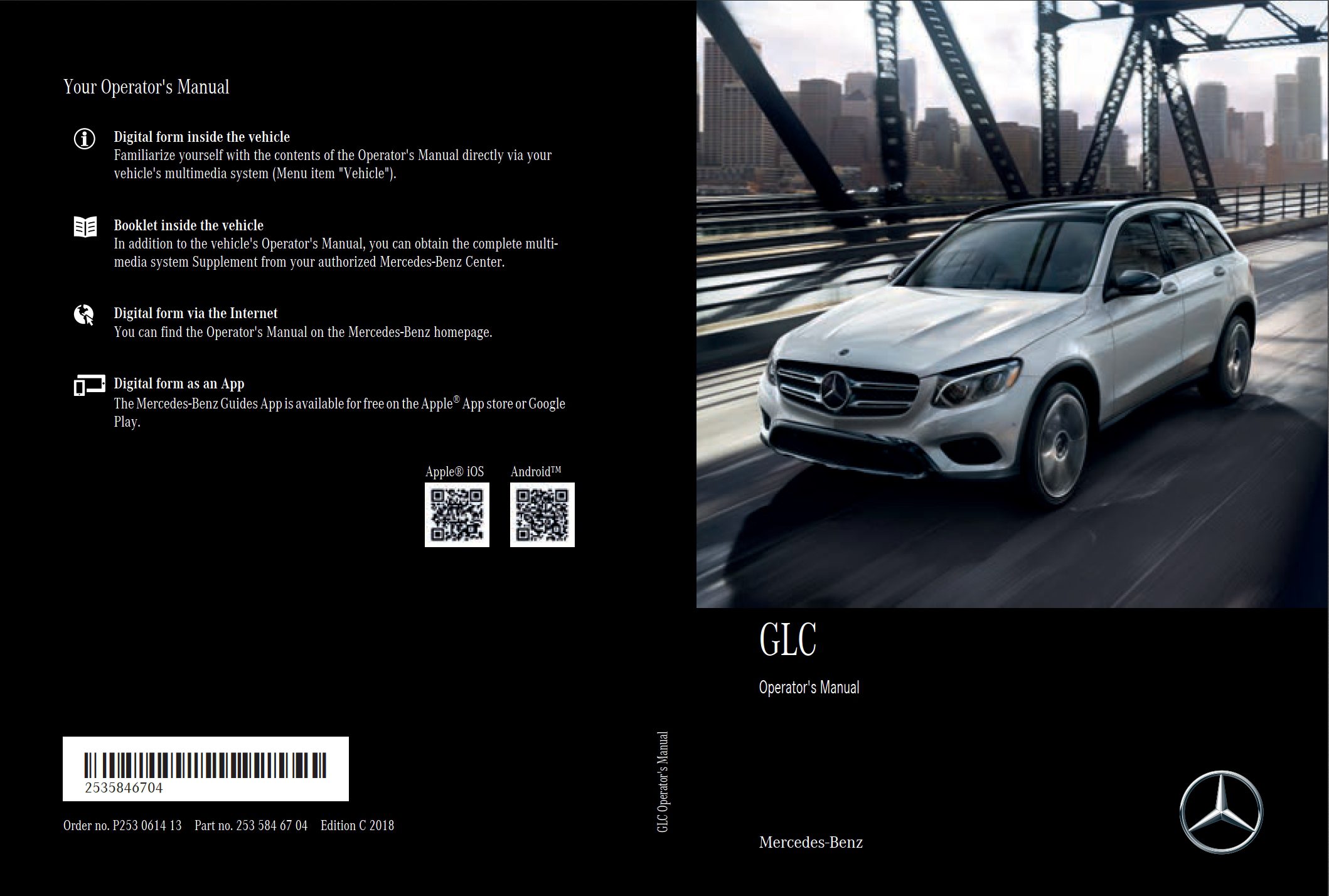 2018 mercedes benz glc owner's manual