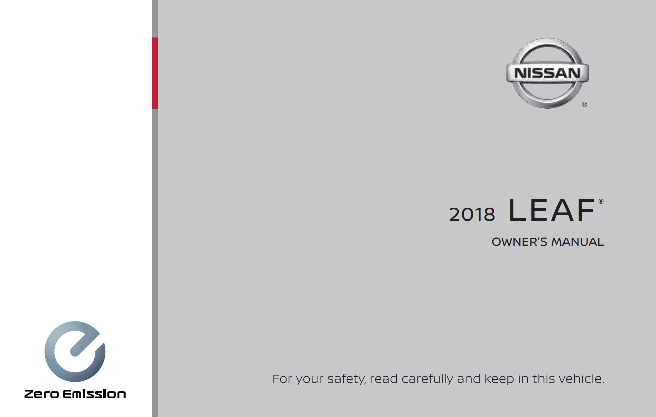 2018 nissan leaf owner's manual