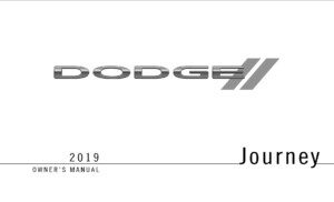 2019 dodge journey owner's manual