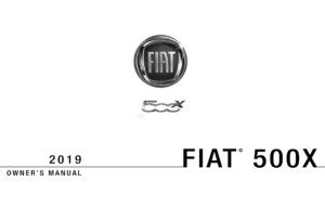 2019 fiat 500x owner manual