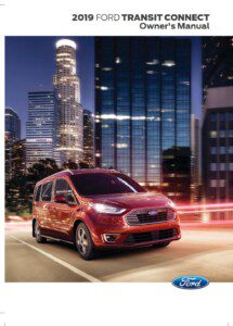 2019 ford transit connect owner's manual