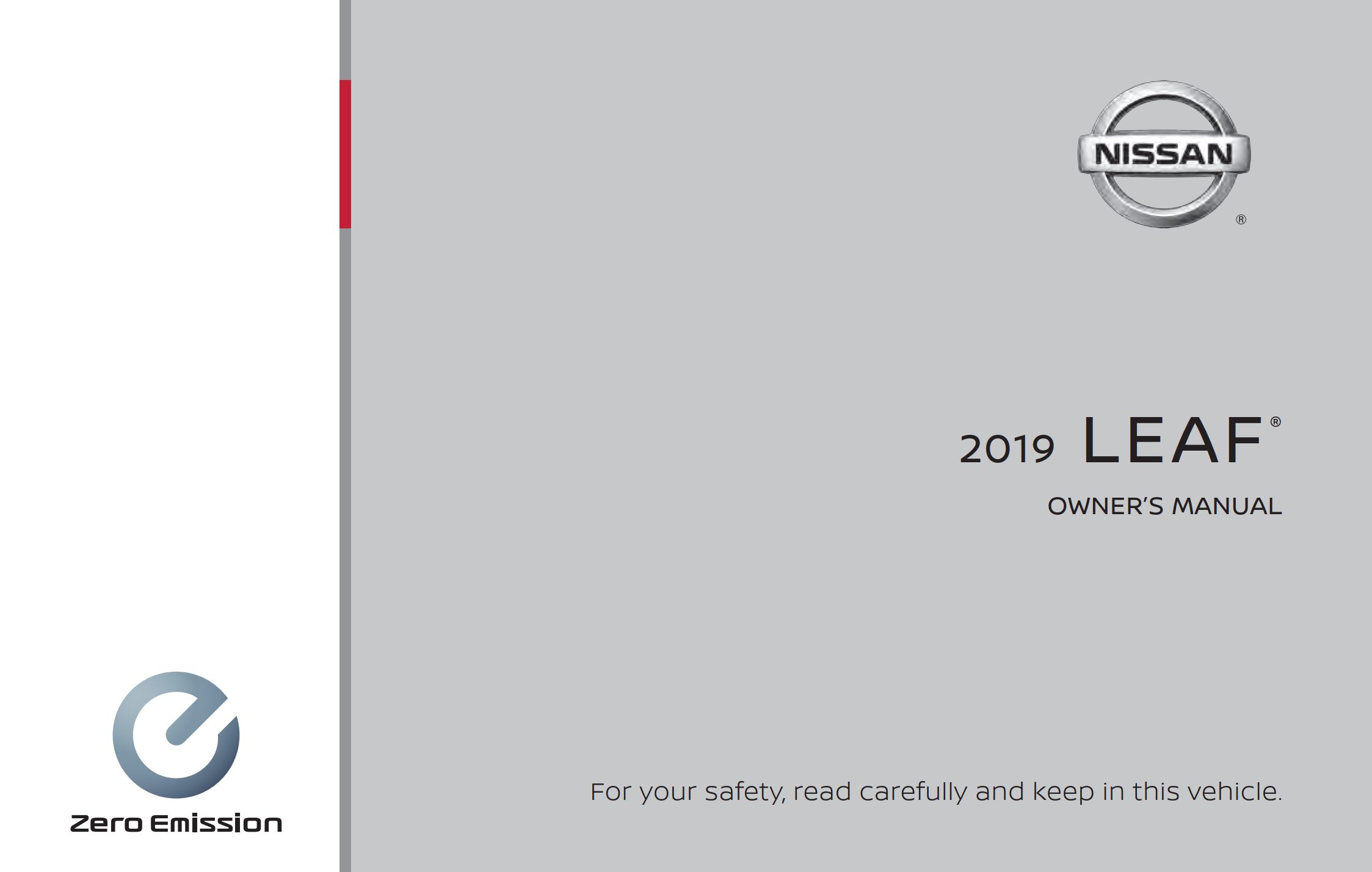 2019 nissan leaf owner's manual