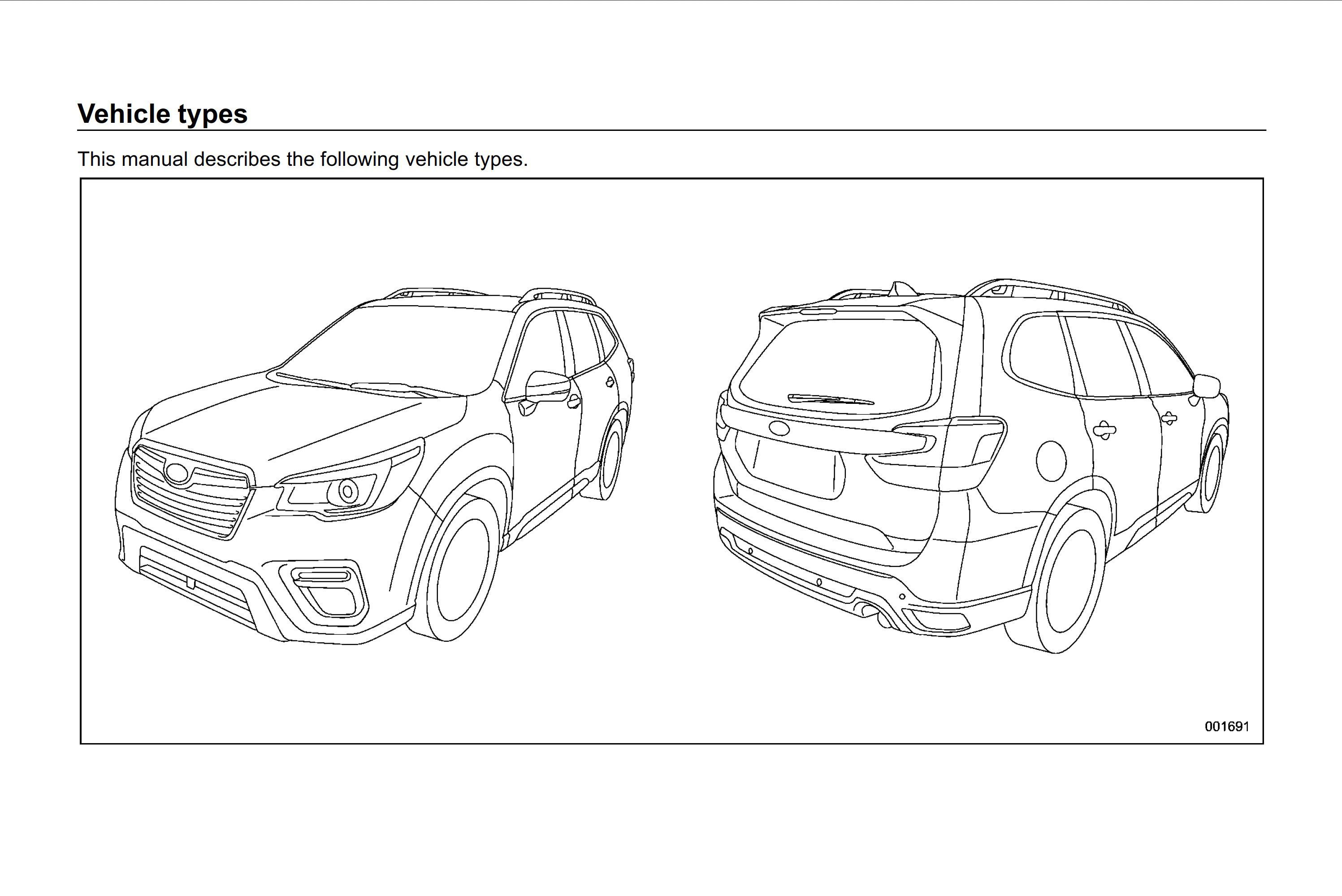 2019 subaru forester owner's manual