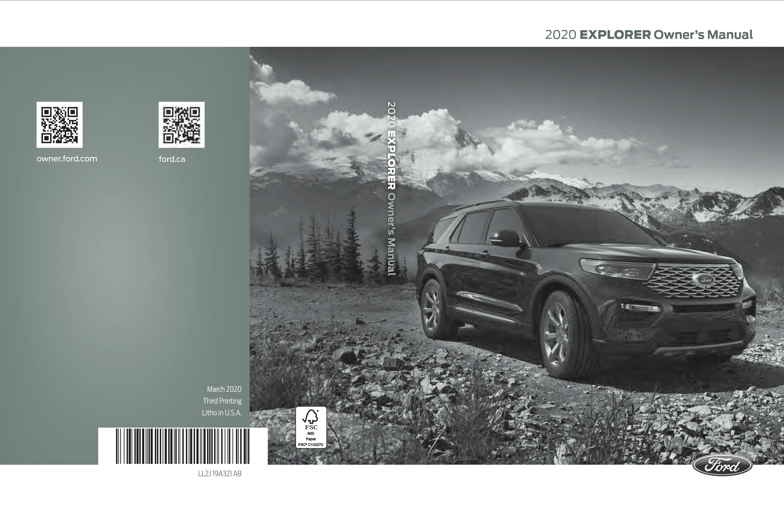 2020 ford explorer owner's manual