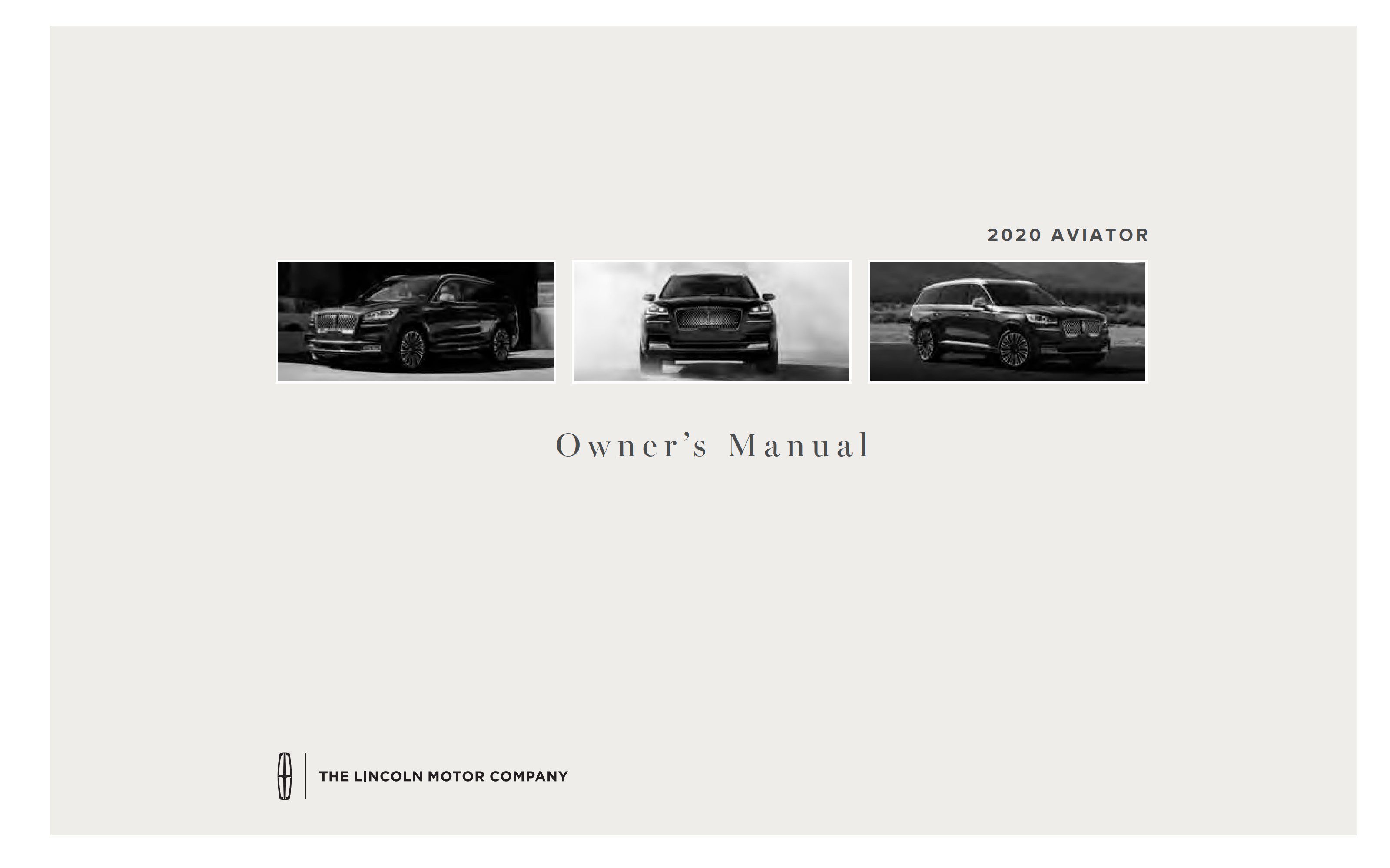 2020 lincoln aviator owner's manual