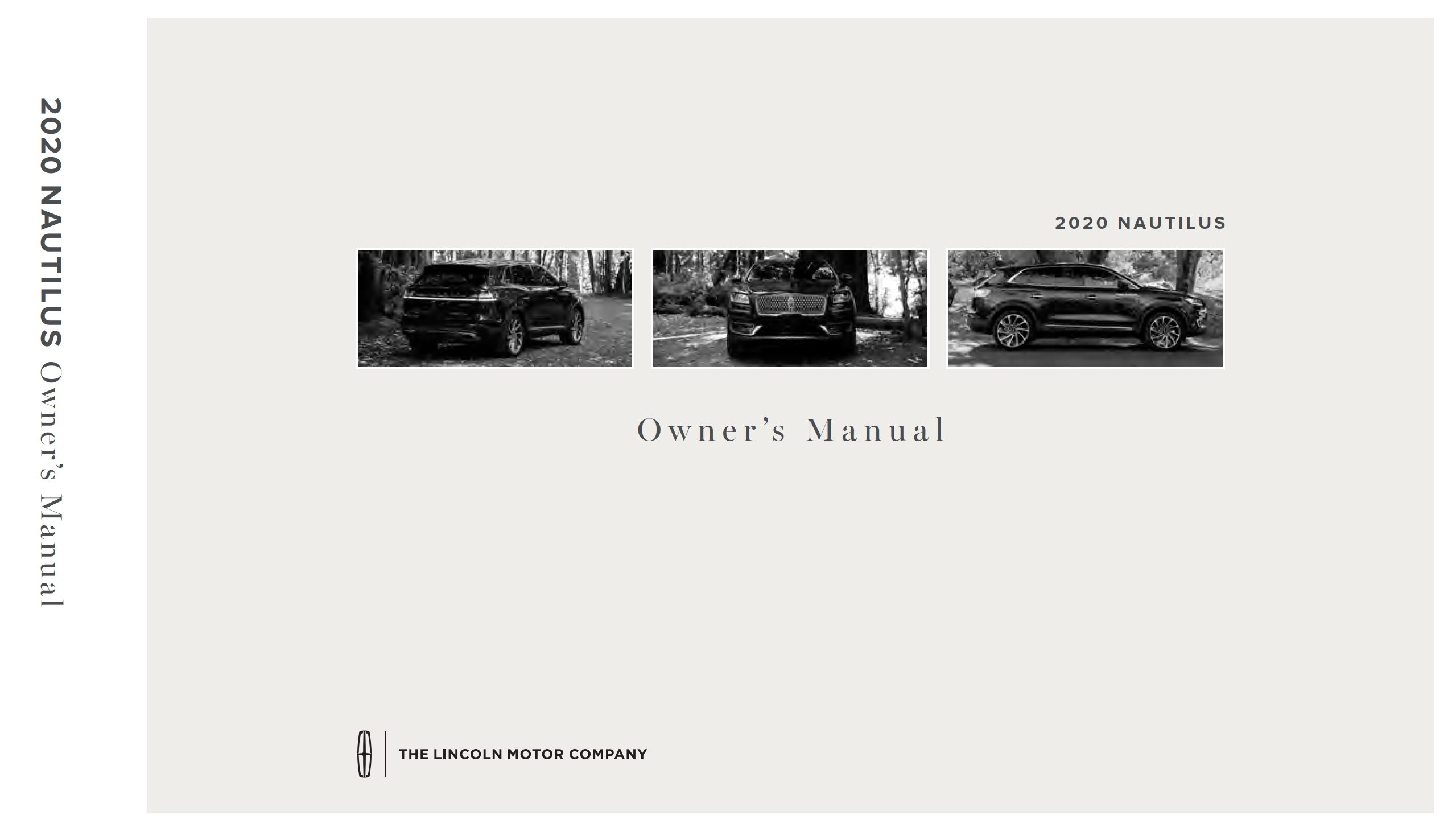 2020 lincoln nautilus owner's manual