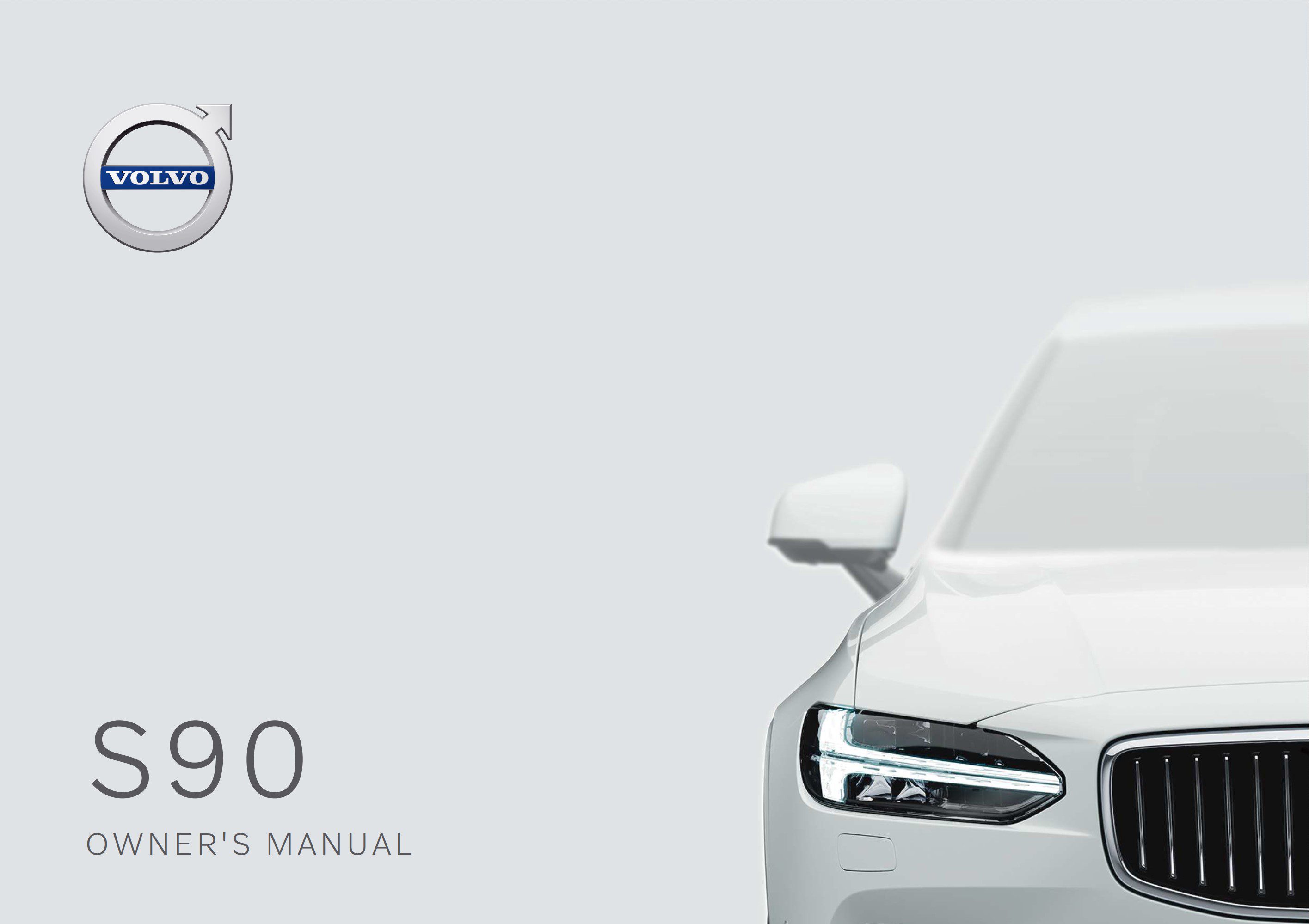 2020 volvo s90 owner's manual