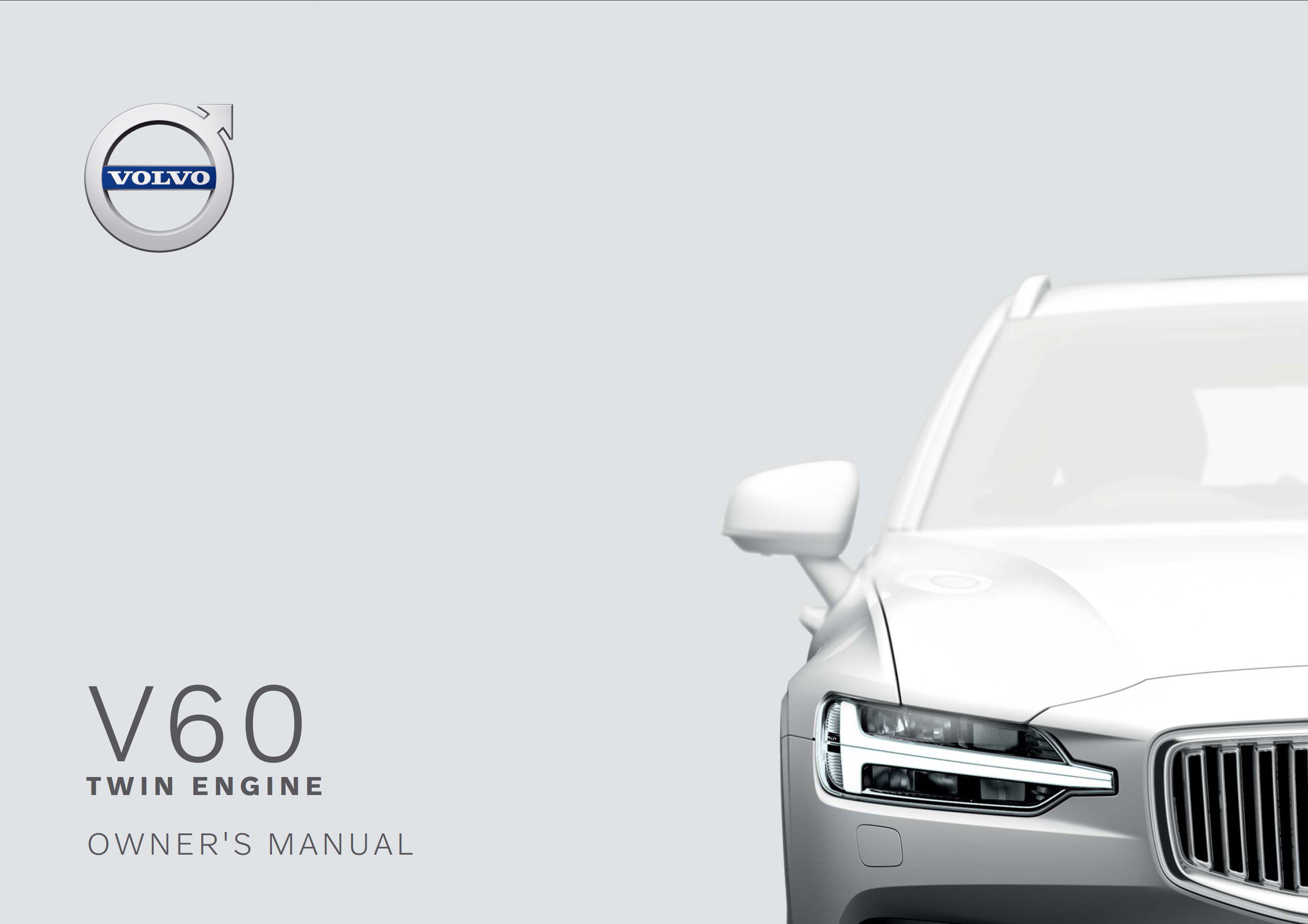 2020 volvo v60 twin engine owner's manual