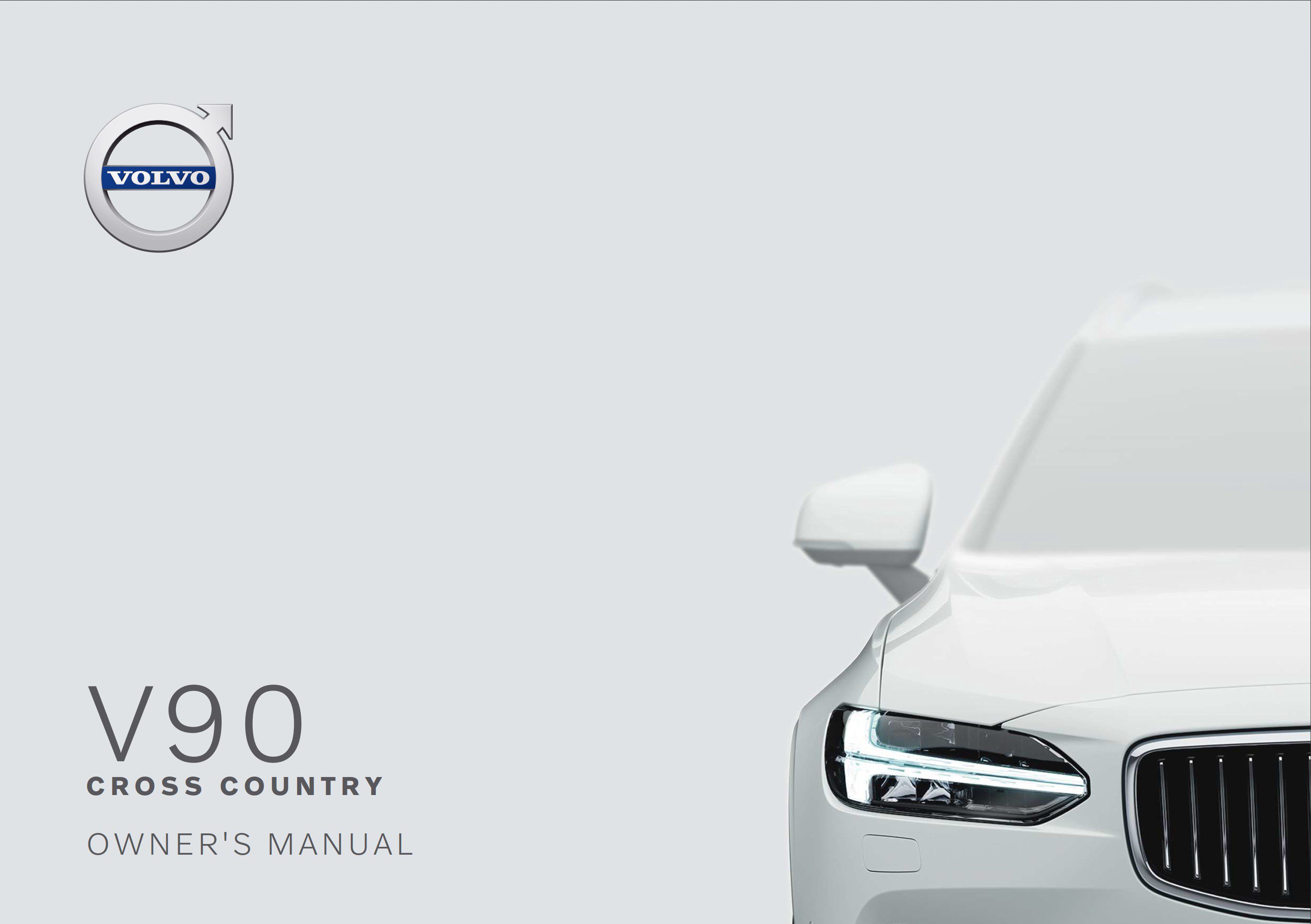 2020 volvo v90 cross country owner's manual