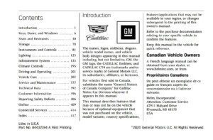 2021 cadillac ct4 owner's manual