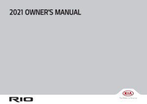 2021 kia rio owner manual