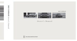 2021 lincoln corsair owner’s manual