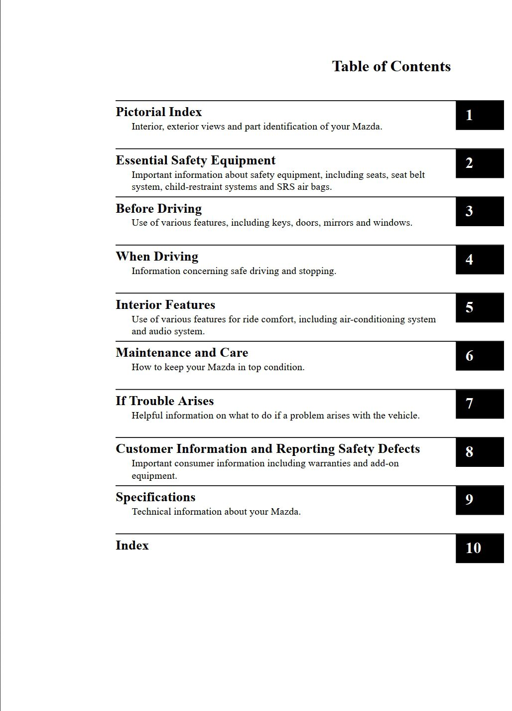 2021 mazda 6 owner's manual