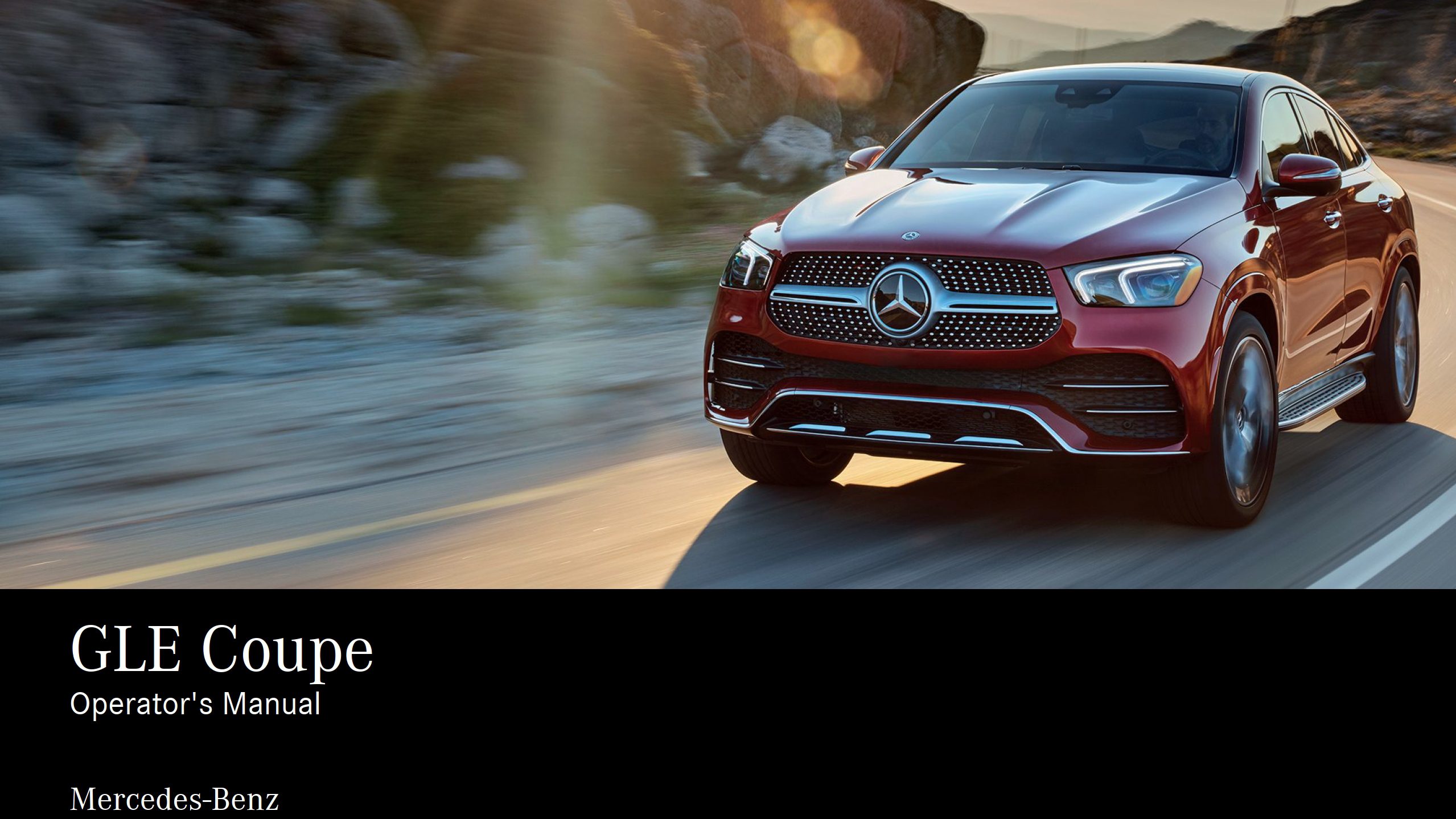 2021 mercedes benz gle coupe owner's manual