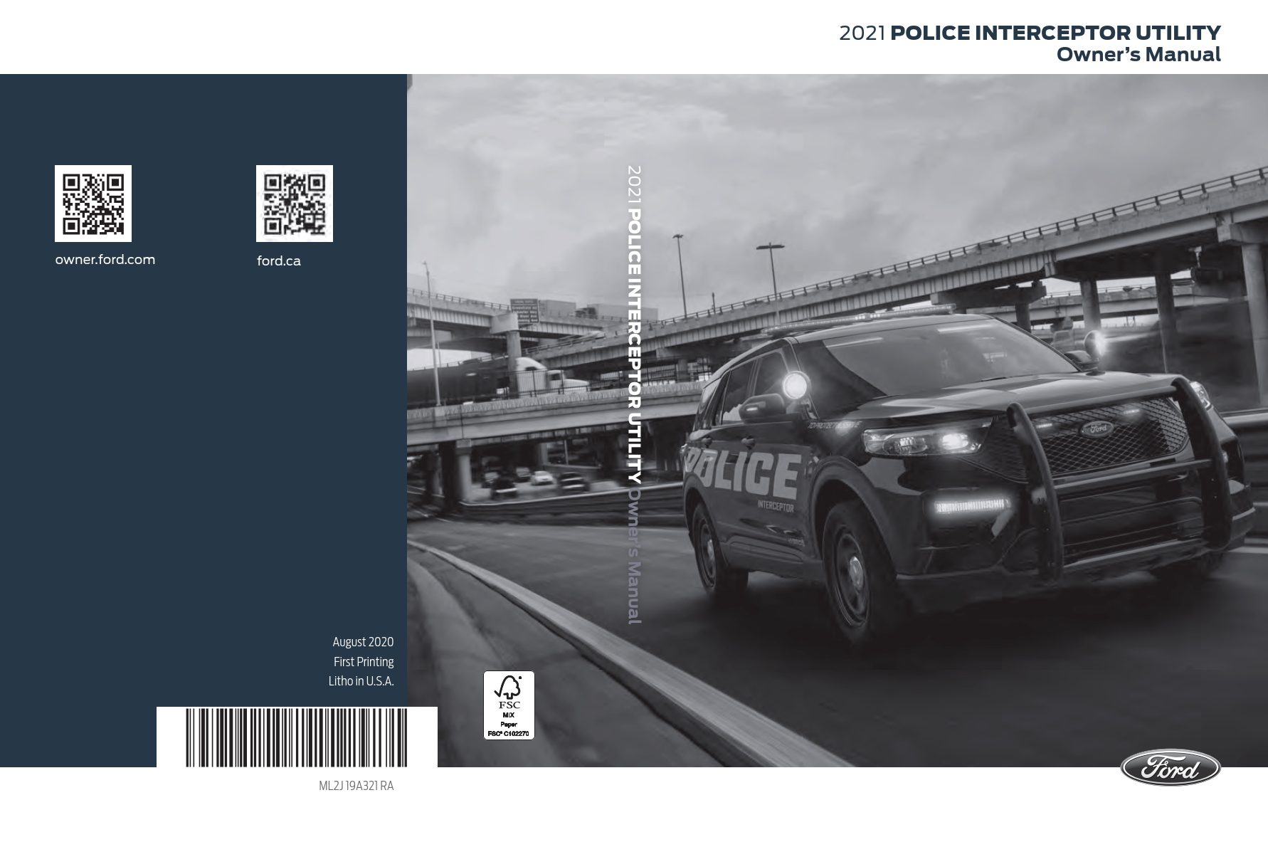 2021 police interceptor utility owner manual