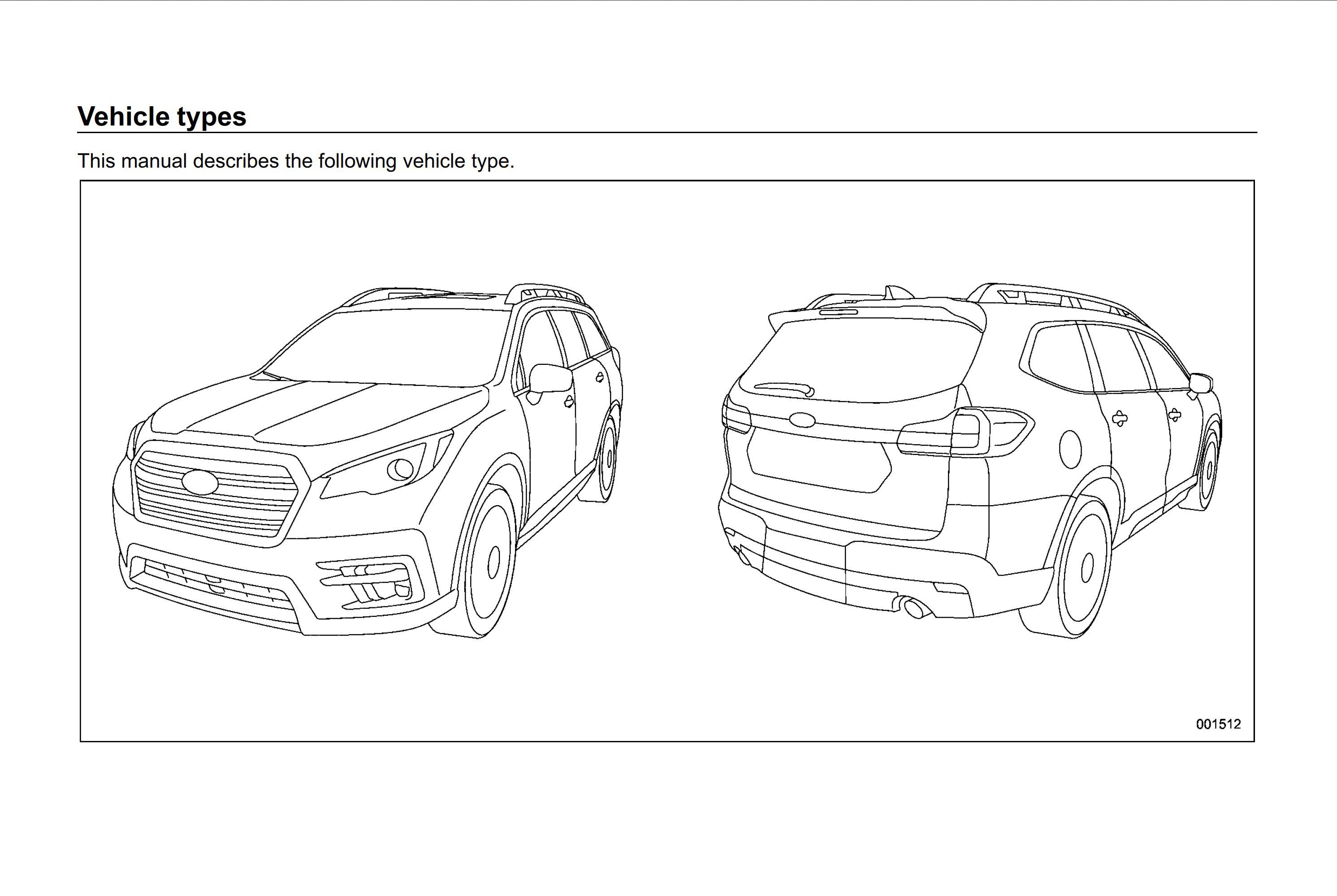 2021 subaru ascent owner's manual