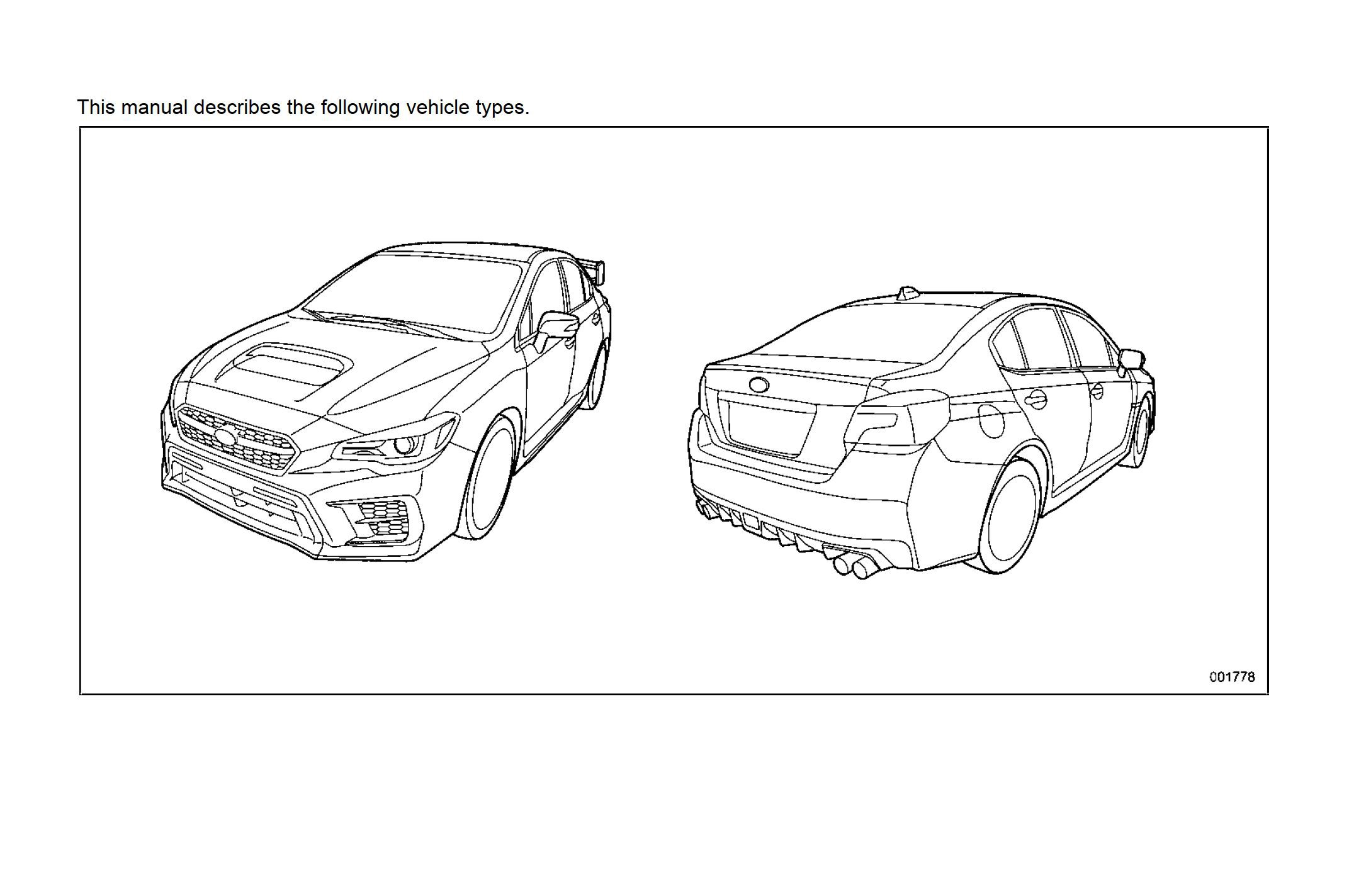 2021 subaru wrx owner's manual