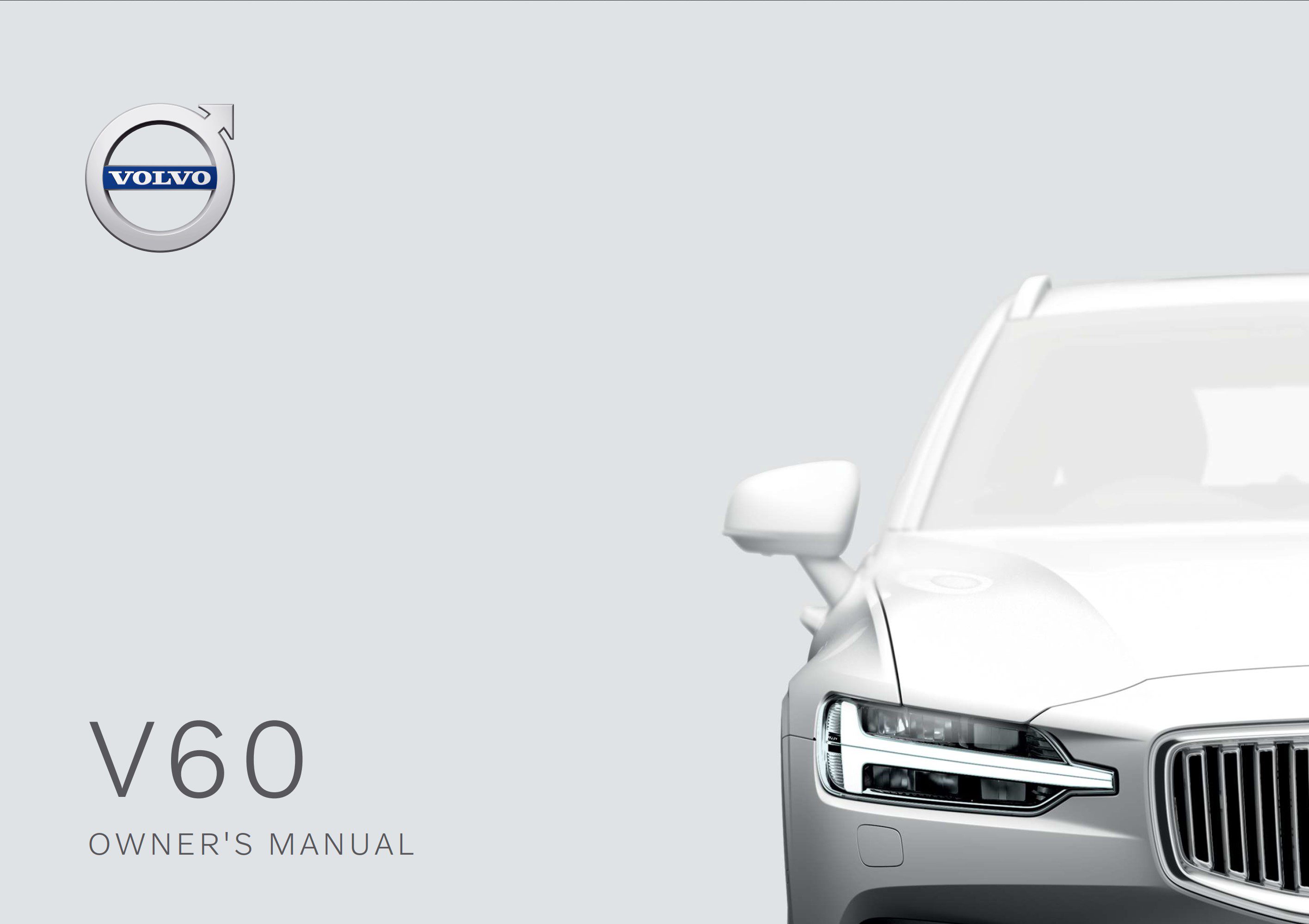 2021 volvo v60 owner's manual