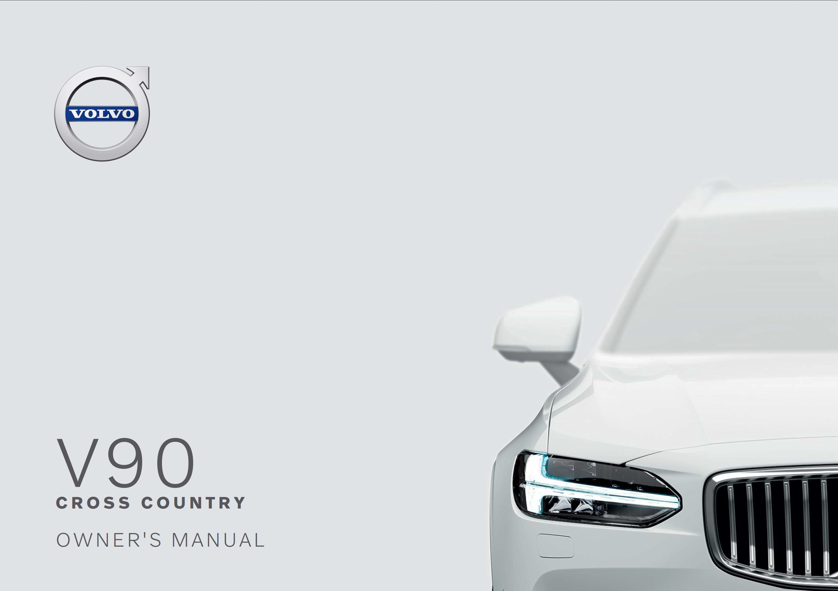 2021 volvo v90 cross country owner's manual