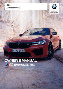 2022 bmw m5 owner's manual