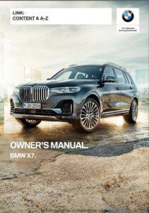 2022 bmw x7 owner's manual