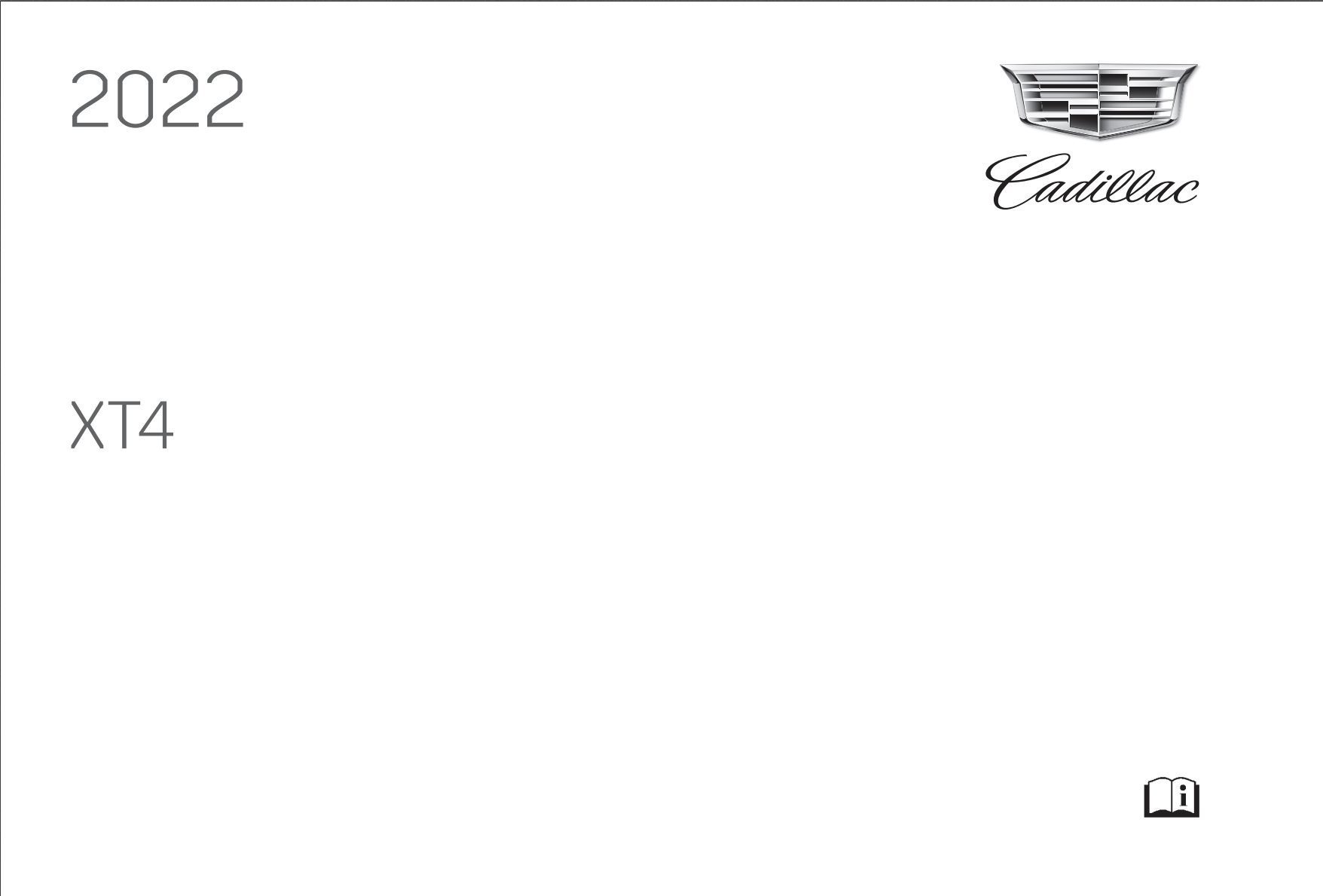 2022 cadillac xt4 owner's manual