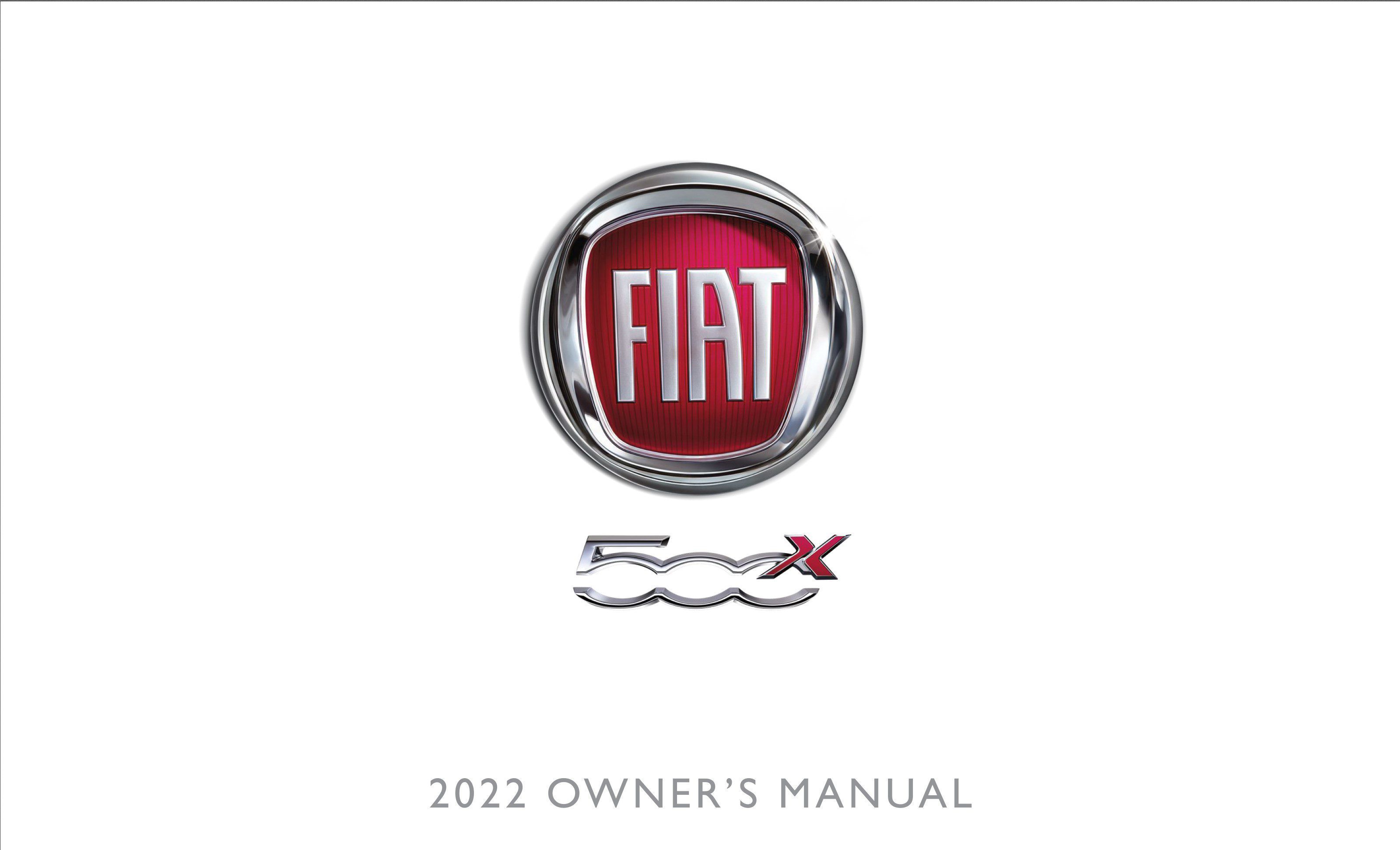 2022 fiat 500x owner's manual