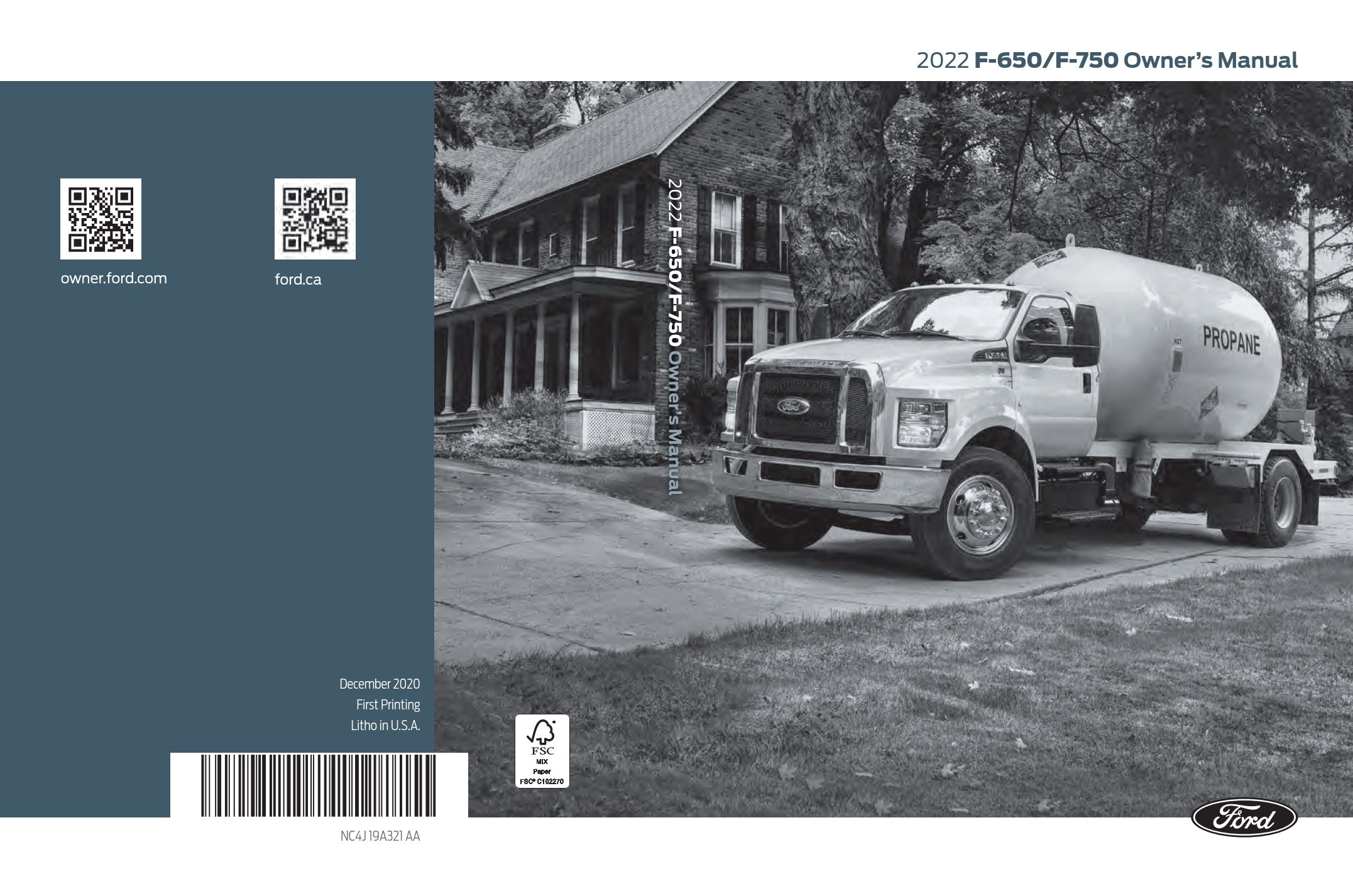 2022 ford f650 f750 owner's manual