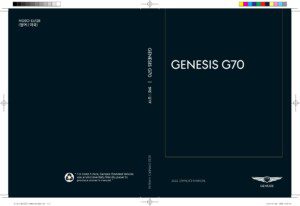 2022 genesis g70 owner's manual