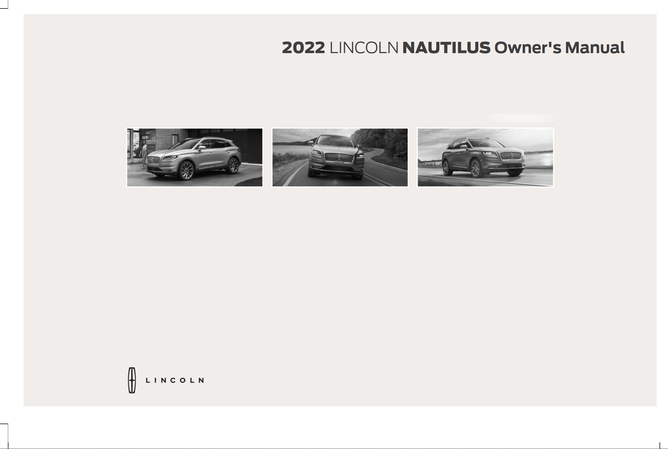 2022 lincoln nautilus owner's manual