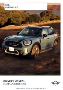 2022 mini countryman owner's manual