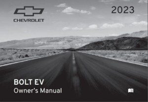 2023 chevrolet bolt ev owner's manual