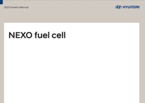 2023 hyundai nexo owner's manual