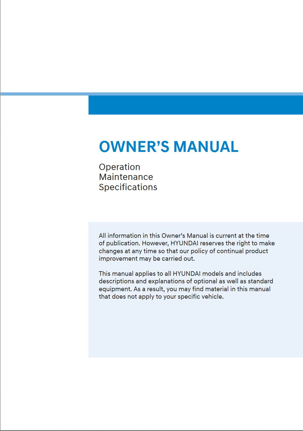 2023 hyundai palisade owner's manual