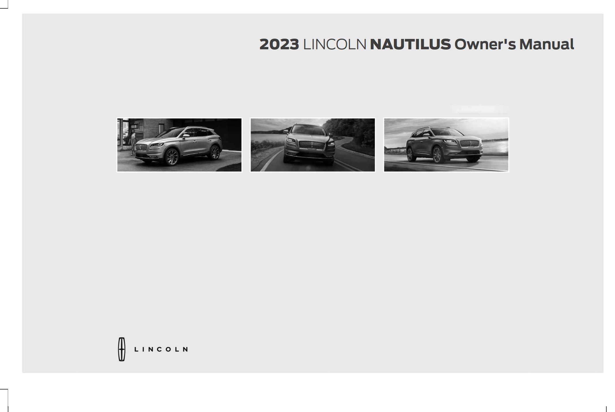 2023 lincoln nautilus owner's manual