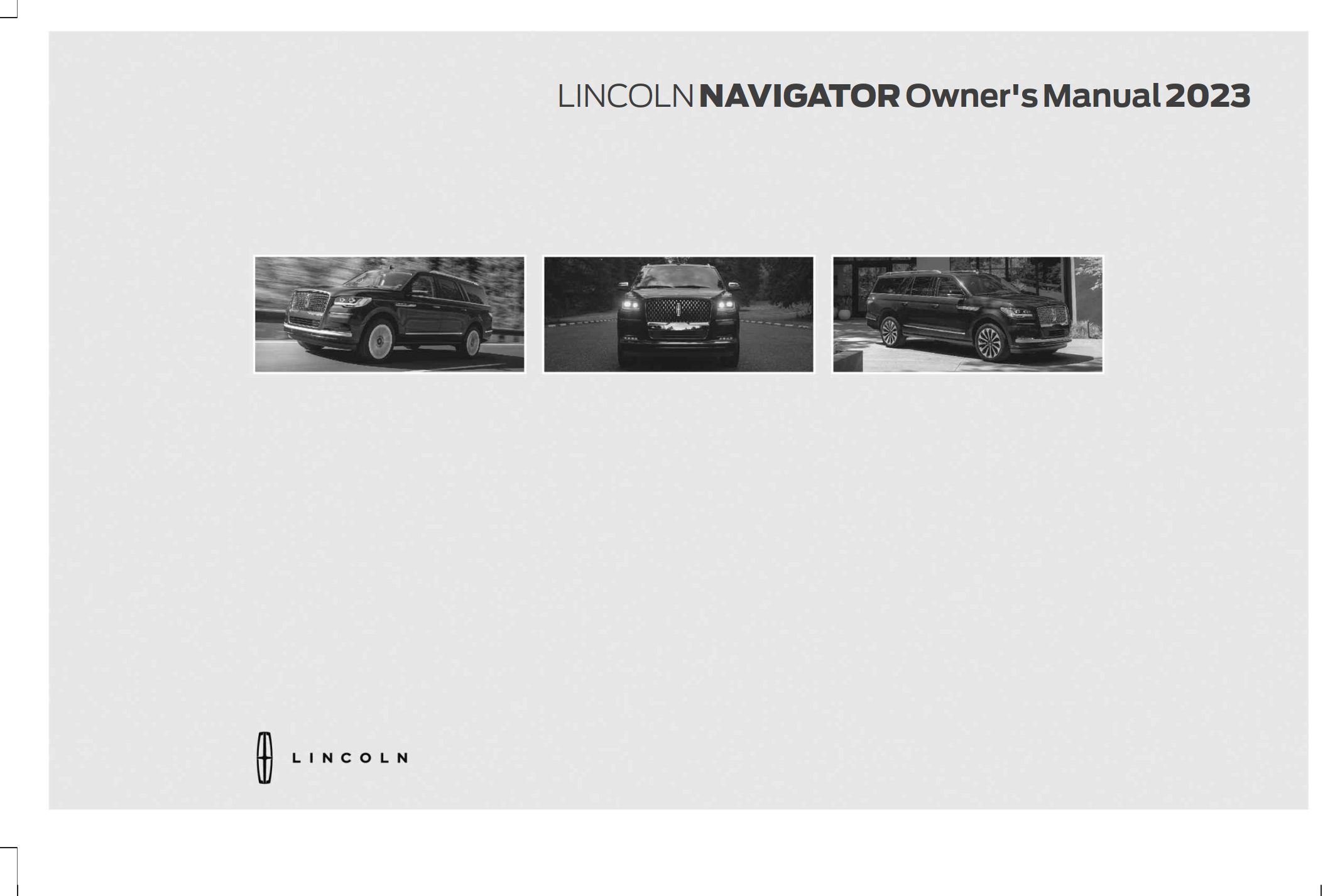 2023 lincoln navigator owner's manual