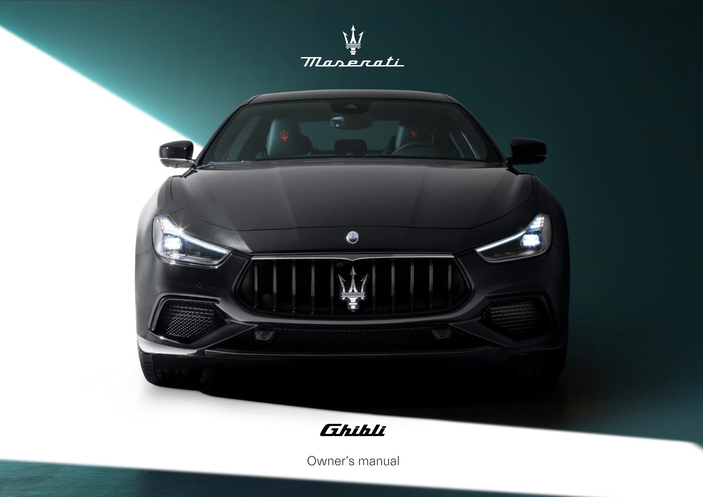 2023 maserati ghibli owner's manual