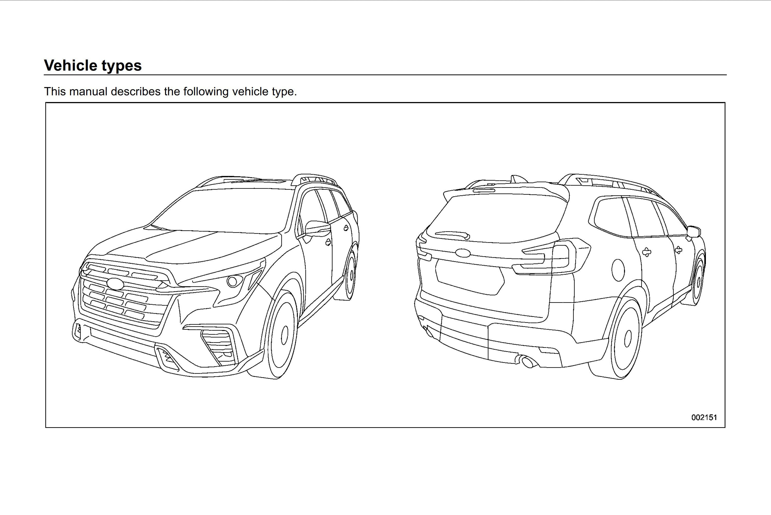 2023 subaru ascent owner's manual